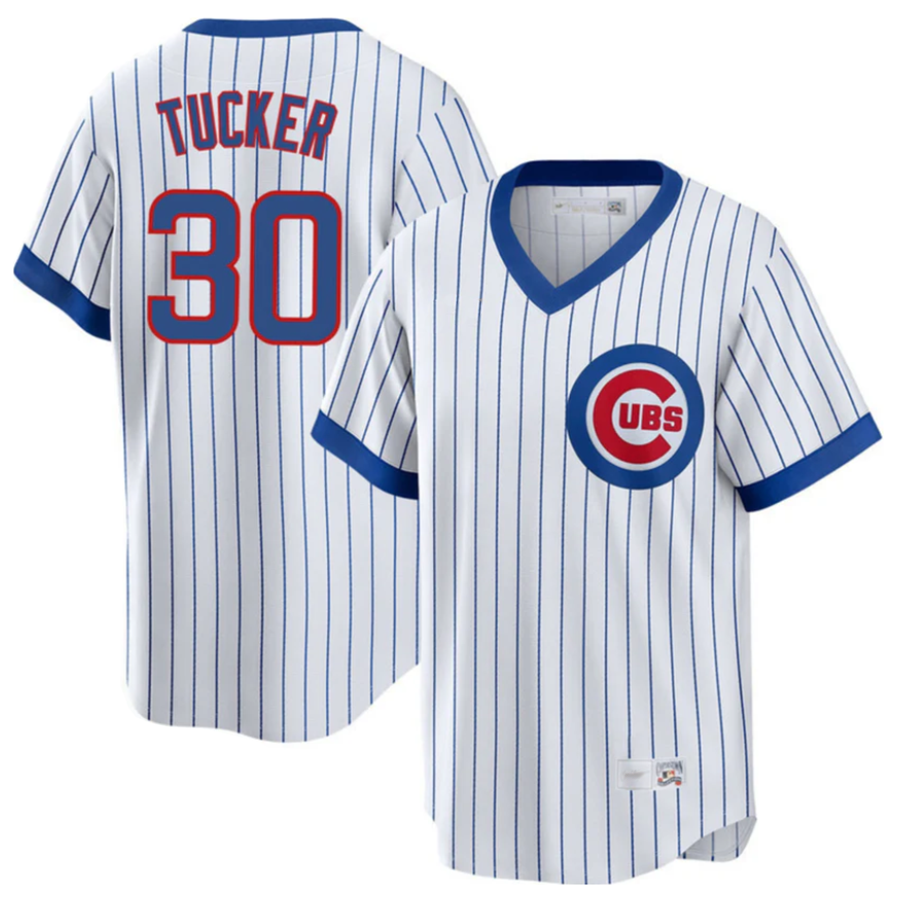 C.Cubs #30 Kyle Tucker Player White Home Replica Limited Baseball Jerseys
