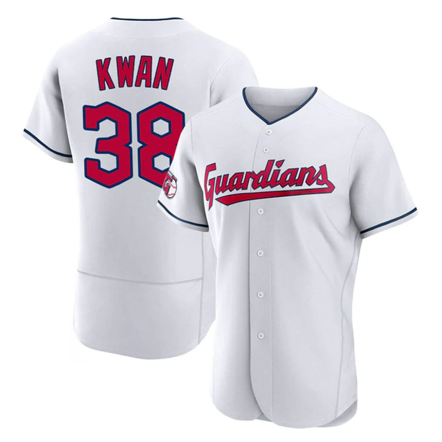 C.Guardians #38 Steven Kwan Player White Limited Elite Baseball Jerseys