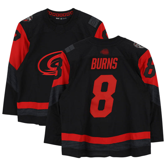 C.Hurricanes #8 Brent Burns Player Fanatics Black Breakaway Hockey Jerseys