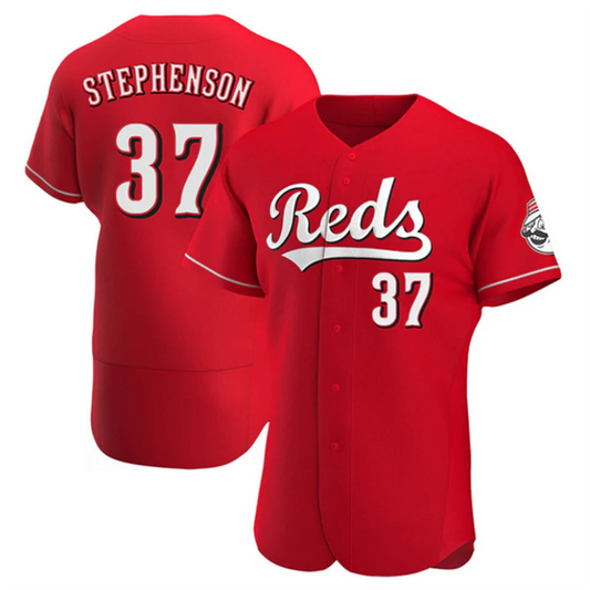 C.Reds #37 Tyler Stephenson Player Red Home Replica Elite Baseball Jerseys