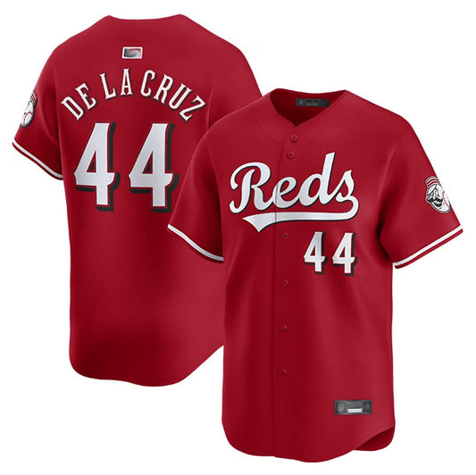 C.Reds #44 Elly De La Cruz Player Red Home Limited Baseball Jerseys