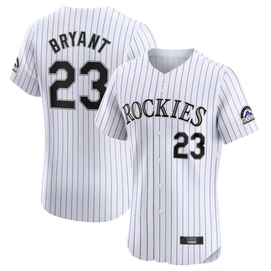 C.Rockies #23 Kris Bryant Player White Home Elite Baseball Jerseys