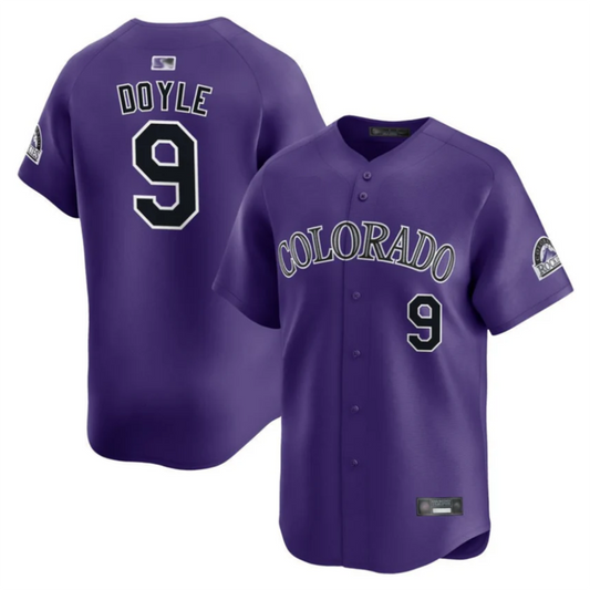 C.Rockies #9 Brenton Doyle Player Purple Limited Baseball Jerseys