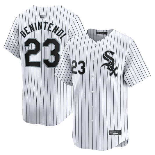 C.White Sox #23 Andrew Benintendi Player White Home Limited Baseball Jerseys