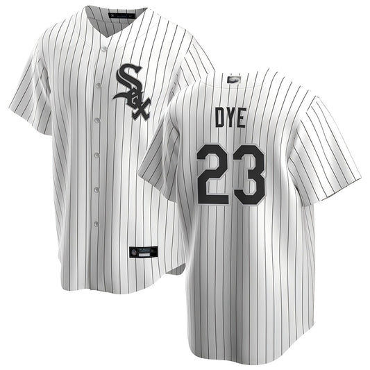 C.White Sox #23 Jermaine Dye Player Replica White Home Baseball Jerseys