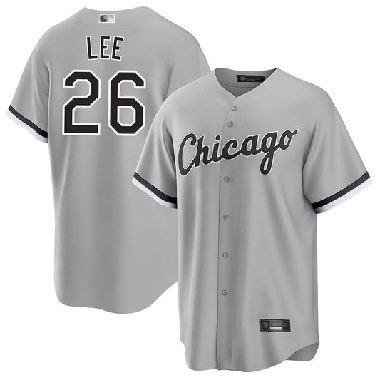 C.White Sox #26 Korey Lee Player Gray Road Replica Baseball Jerseys