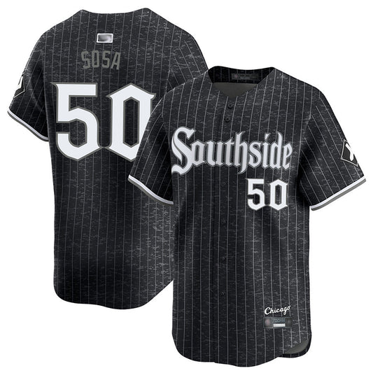 C.White Sox #50 Lenyn Sosa Player City Connect Limited Black Baseball Jerseys