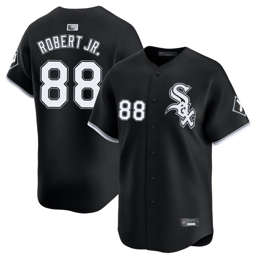C.White Sox #88 Luis Robert Jr. Player Black Limited Baseball Jerseys