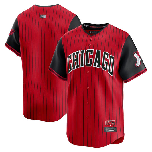 C.White Sox Blank Player Red City Connect Limited Baseball Jerseys