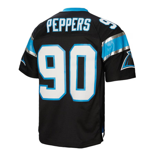 C.Panthers #90 Julius Peppers Legacy Replica Player Jersey ��C Black American Football Jerseys