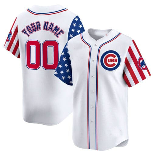 Custom C.Cubs Independence Day Vapor Premier Limited Stitched Baseball Jerseys