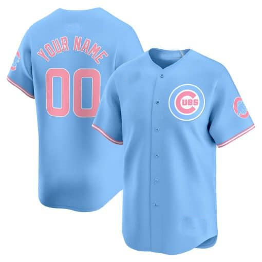 Custom C.Cubs Bubblegum Pink Vapor Premier Limited Baseball Jerseys