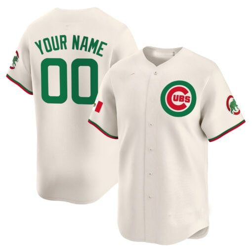 Custom C.Cubs Mexico Vapor Premier Limited V3 Stitched Baseball Jerseys