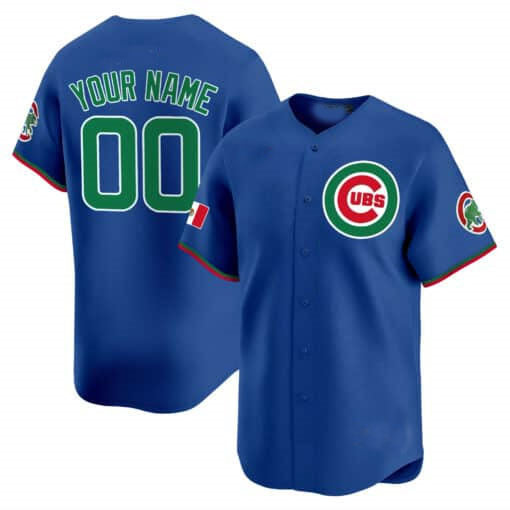 Custom C.Cubs Mexico Vapor Premier Limited V3 Stitched Baseball Jerseys
