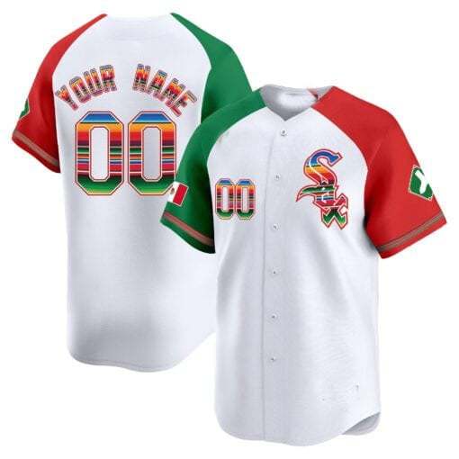 Custom C.White Sox Mexico Vapor Premier Limited V2 Baseball Jerseys
