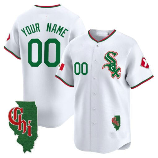 Custom C.White Sox Mexico Vapor Premier Limited Jersey Stitched Baseball Jerseys