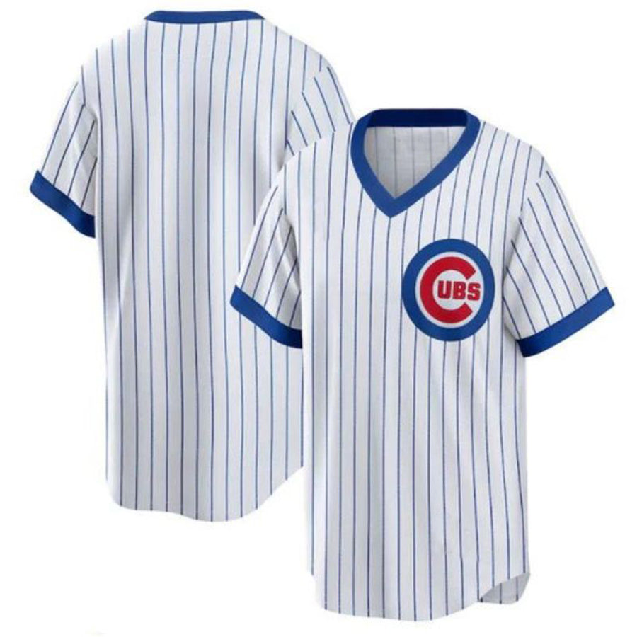 C.Cubs Blank Player Home Cooperstown Collection White Baseball Jerseys