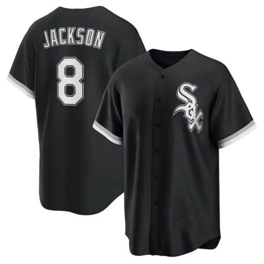 C.White Sox #8 Bo Jackson Black Alternate Cooperstown Collection Replica Player Baseball Jerseys