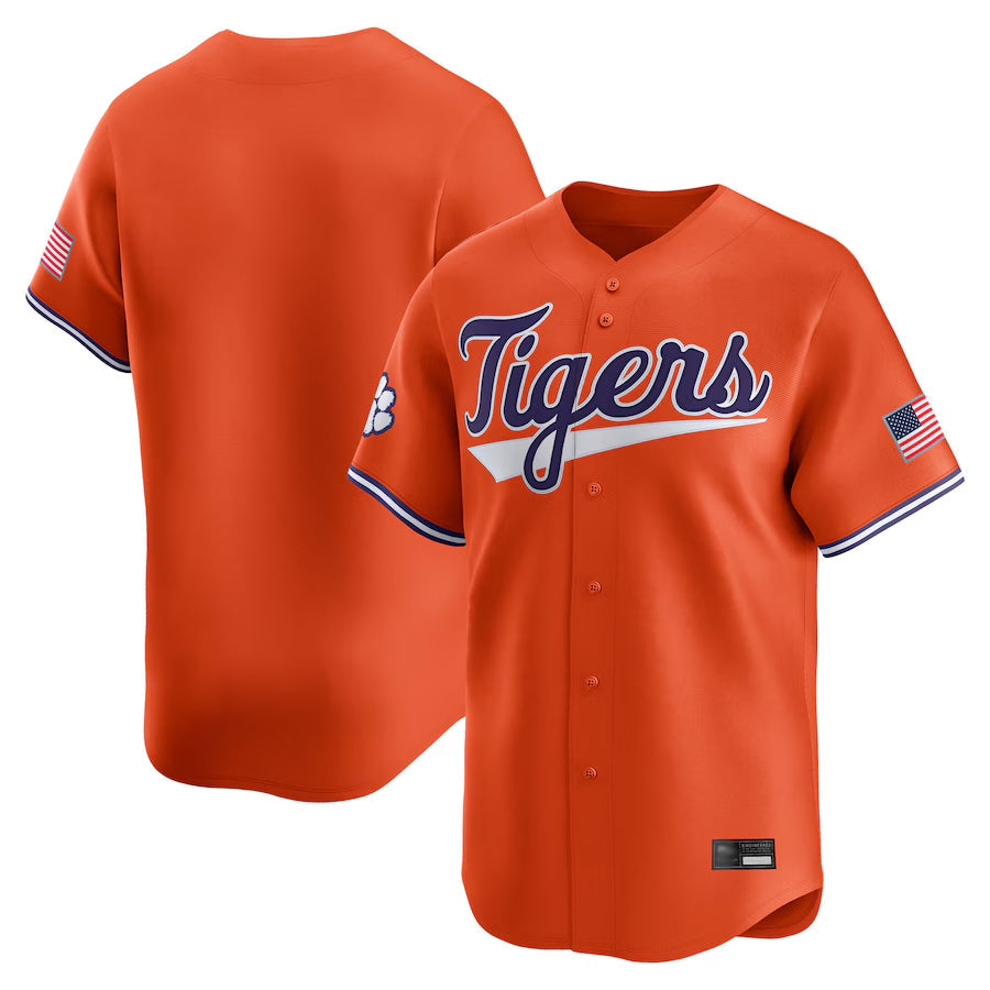 C.Tigers Blank Player Orange College Jerseys Limited Baseball Jerseys