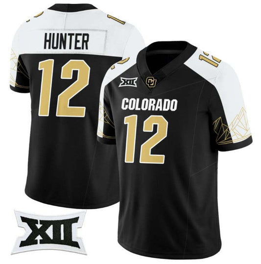 C.Buffaloes #12 Travis Hunter Black Player Limited Alternate Football Stitched American College Jerseys
