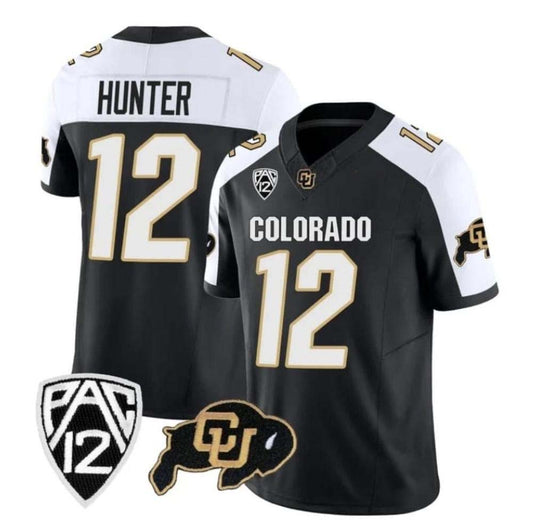 C.Buffaloes #12 Travis Hunter Player Black Limited Football Stitched American College Jerseys