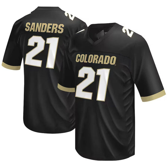 C.Buffaloes #21 Shilo Sanders Original Retro Brand NIL Player Football Jersey ��C Black American College Jerseys