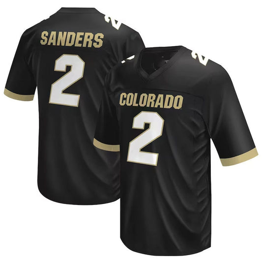 C.Buffaloes #2 Shedeur Sanders Original Retro Brand NIL Football Player Jersey ��C Black American College Jerseys