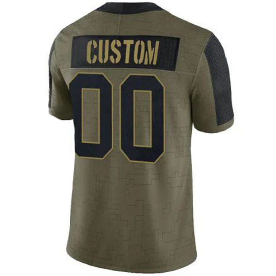 Custom A.Cardinals Olive Salute To Service Limited Football Jerseys