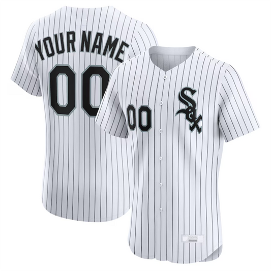 Custom C.White Sox White Home Elite Baseball Jerseys