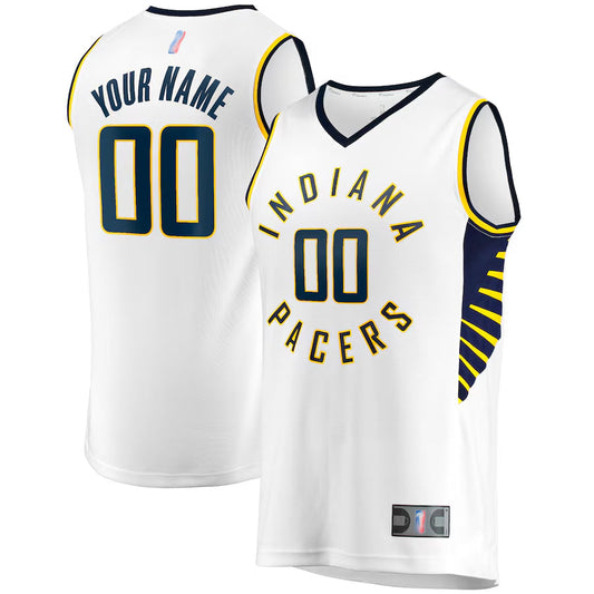 Custom IN.Pacers Fanatics Fast Break Association Edition Replica Basketball Jerseys