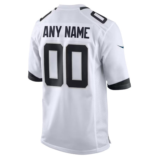 Custom J.Jaguars White Home Game Football Jerseys