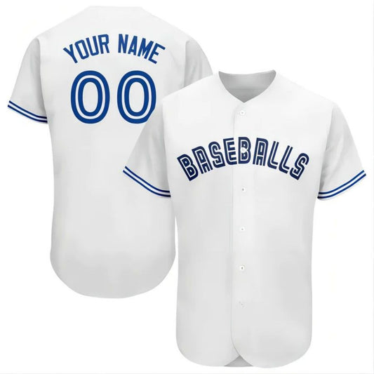 Custom T.Blue Jays Stitched Personalized Button Down Baseball Jerseys