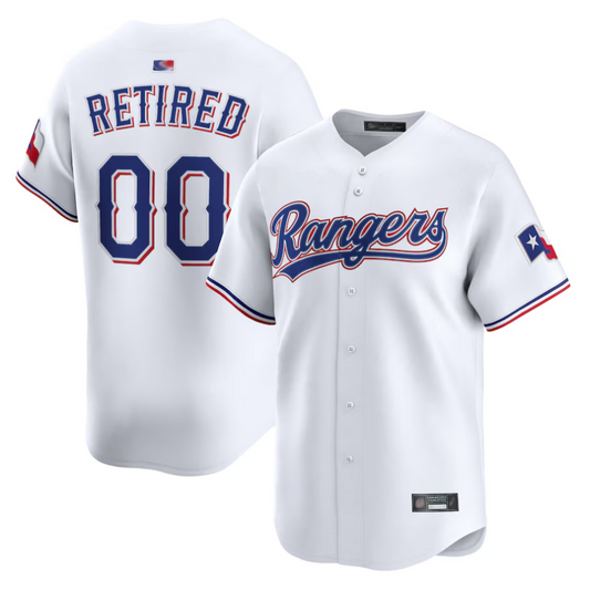 Custom T.Rangers White Home Limited Pick-A Baseball Jerseys