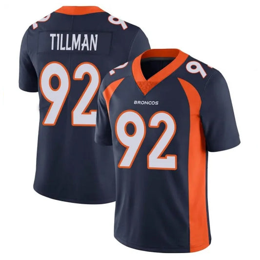 D.Broncos #92 Dondrea Tillman Player Navy Vapor Untouchable Limited Football Jerseys