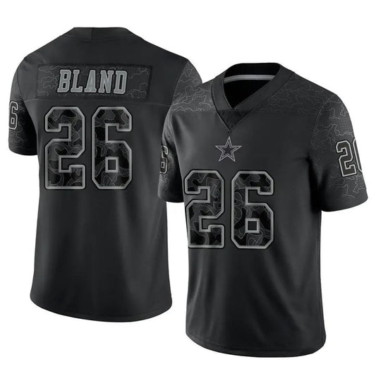 D.Cowboys #26 DaRon Bland Player Black REFLECTIVE Limited Football Jerseys