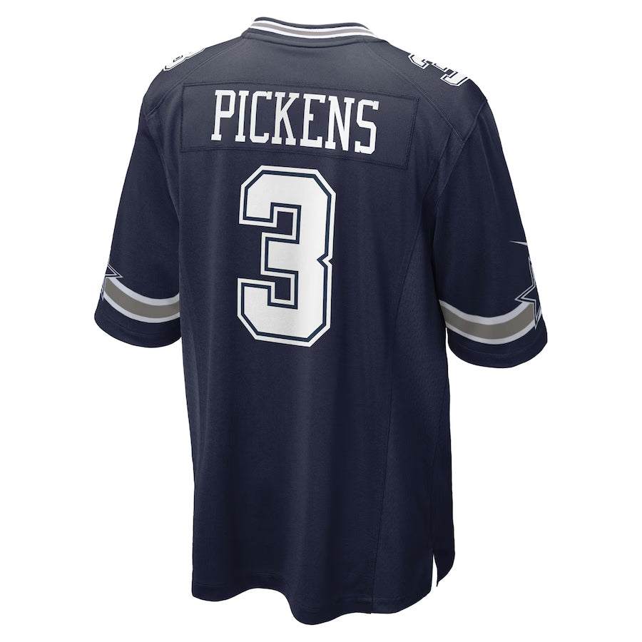 D.Cowboys #3 George Pickens Player Navy Home Game Football Jerseys