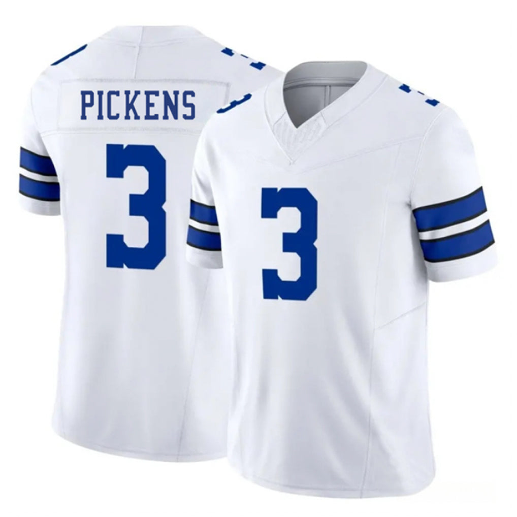 D.Cowboys #3 George Pickens Player White Vapor F.U.S.E. Limited Football Jerseys