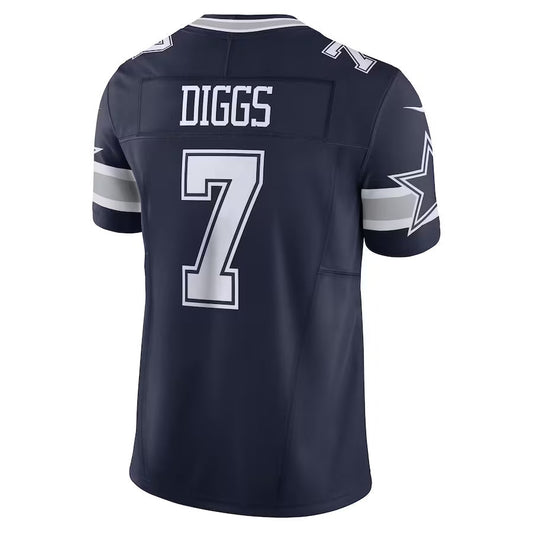 D.Cowboys #7 Trevon Diggs Player Navy Vapor F.U.S.E. Limited Football Jerseys