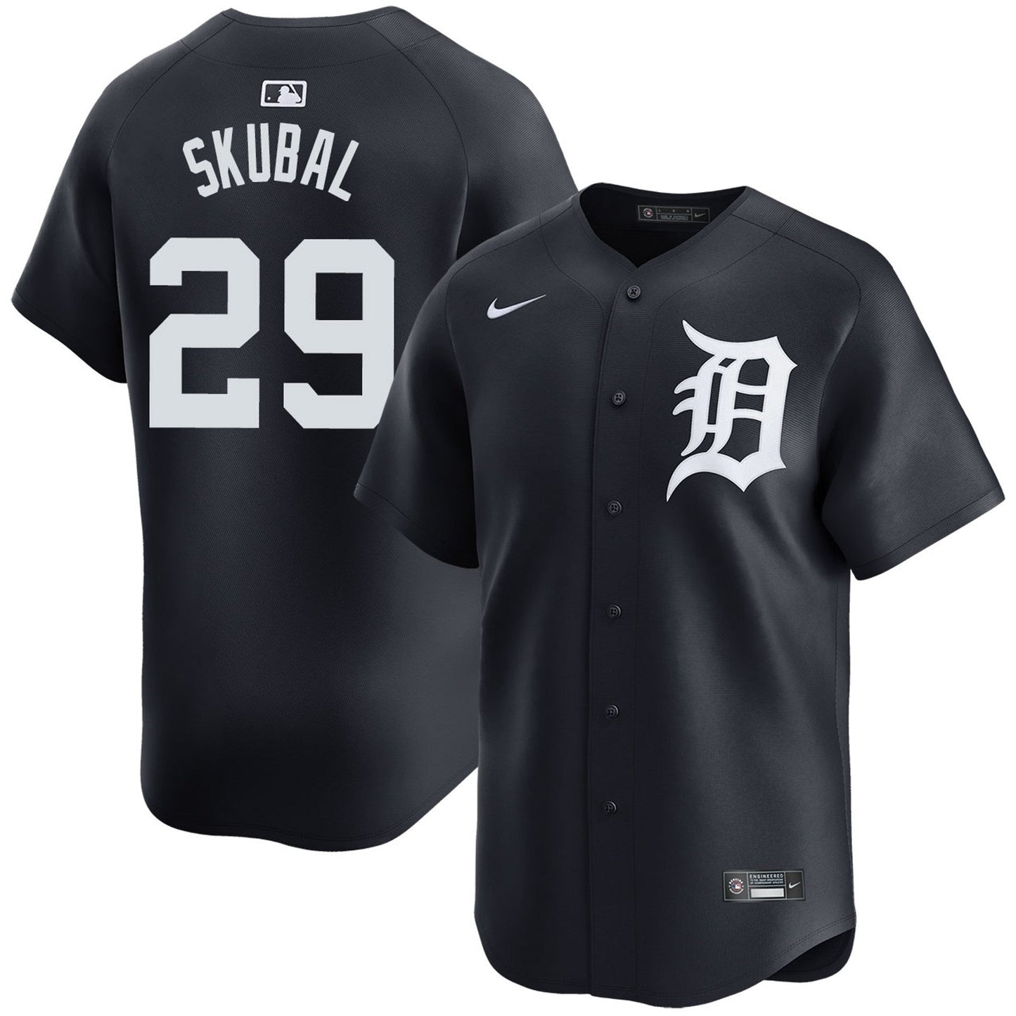D.Tigers #29 Tarik Skubal Player Navy Replica Baseball Jerseys