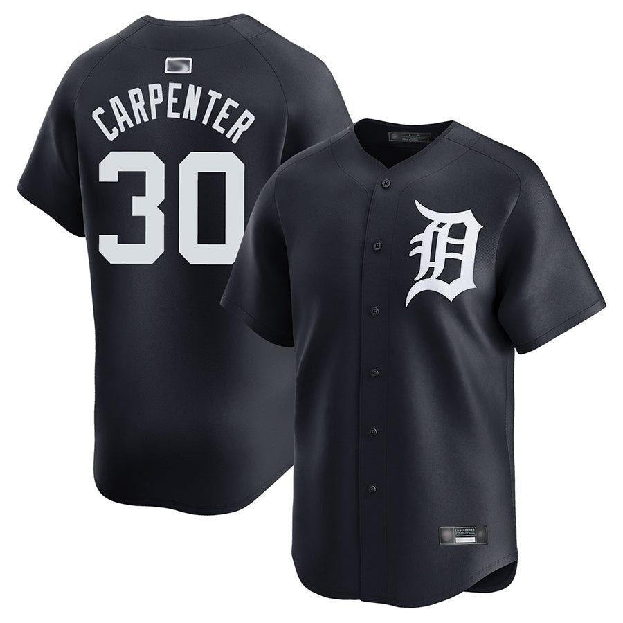 D.Tigers #30 Kerry Carpenter Player Navy Replica Baseball Jerseys