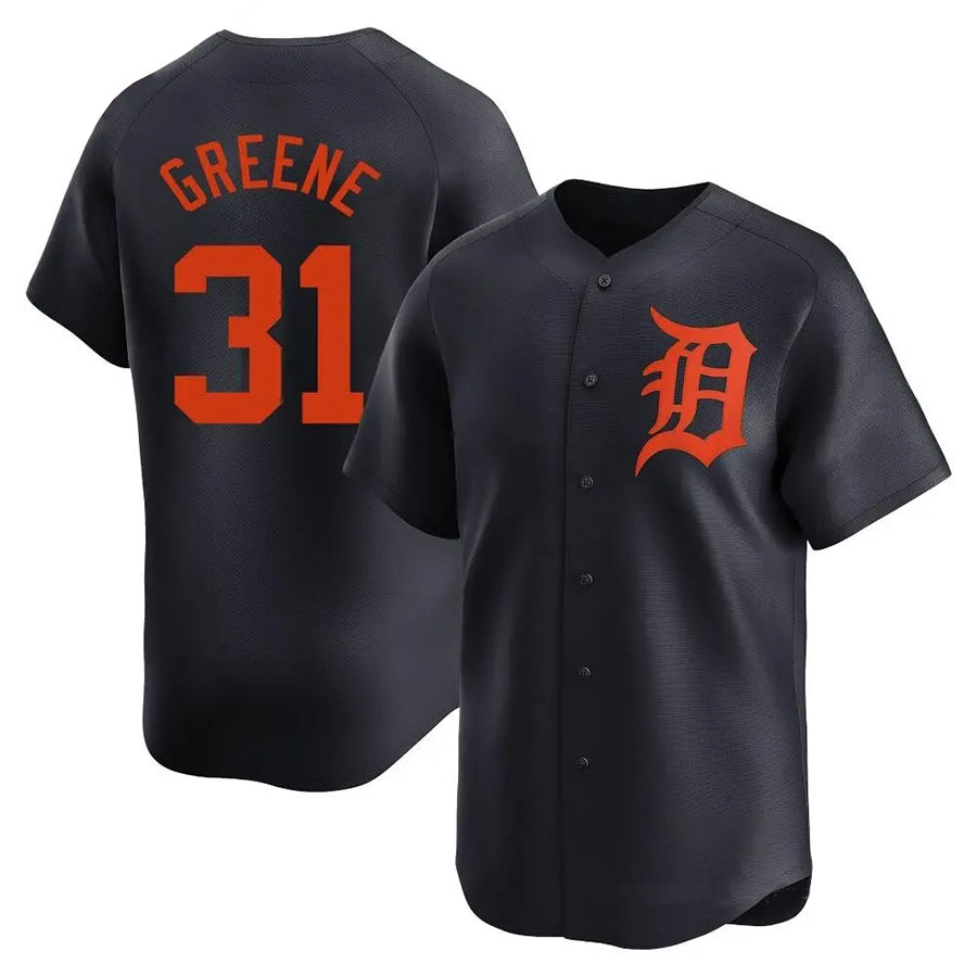 D.Tigers #31 Riley Greene Player Navy Limited Baseball Jerseys