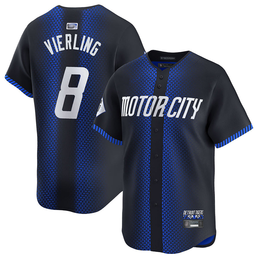 D.Tigers #8 Matt Vierling Player City Connect Limited Baseball Jerseys