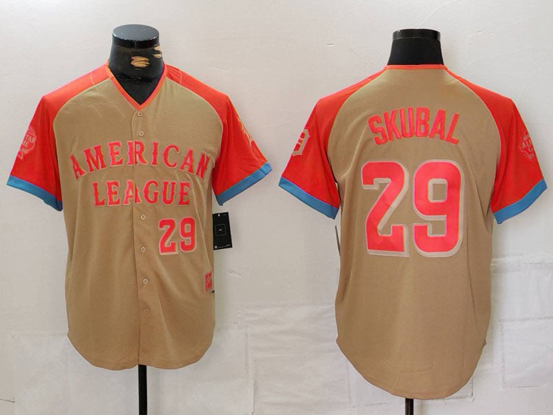 Detroit Tigers #29 Tarik Skubal Player Cream All Star Limited Jersey Stitched Baseball Jerseys