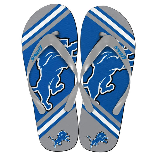 Detroit Lions NFL Unisex Big Logo Flip Flops