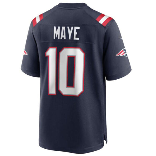 #10 Drake Maye Player NE.Patriots Navy Game Football Jerseys