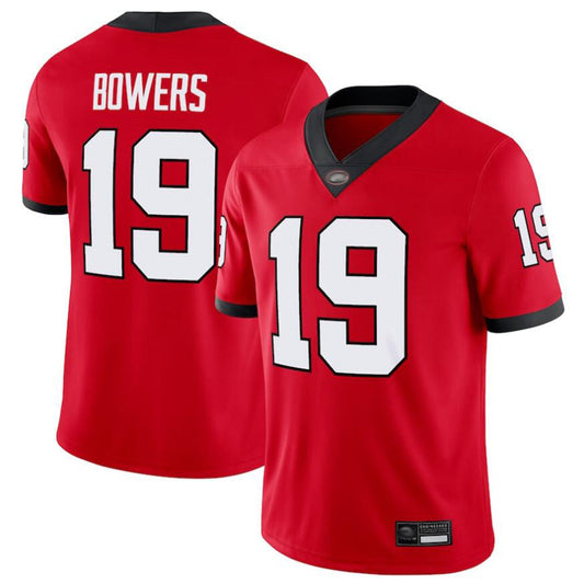 G.Bulldogs #19 Brock Bowers Player Red Replica Game College Jerseys