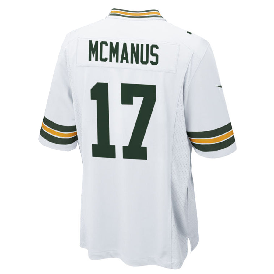 GB.Packers #17 Brandon McManus Player White Home Game Football Jerseys