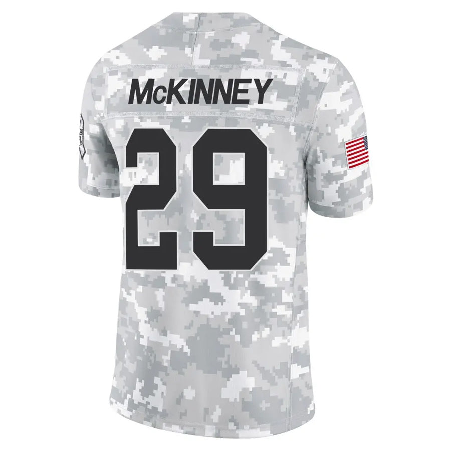 GB.Packers #29 Xavier McKinney Player Arctic Camo Salute to Service Football Jerseys