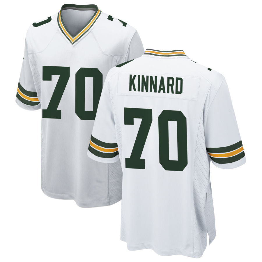 GB.Packers #70 Darian Kinnard Player White Home Game Football Jerseys