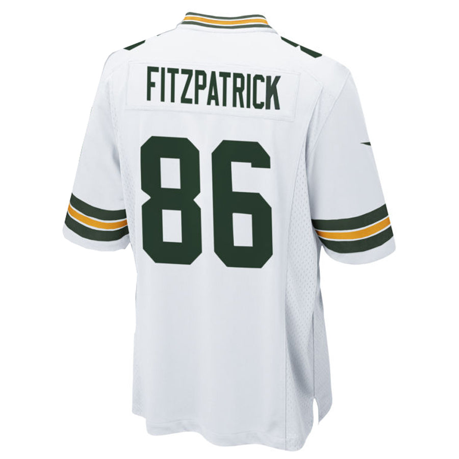GB.Packers #86 John FitzPatrick Player White Home Game Football Jerseys